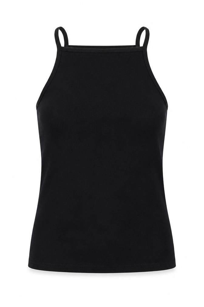 Womens UK Size 8 Clockhouse Black Camisole Tank