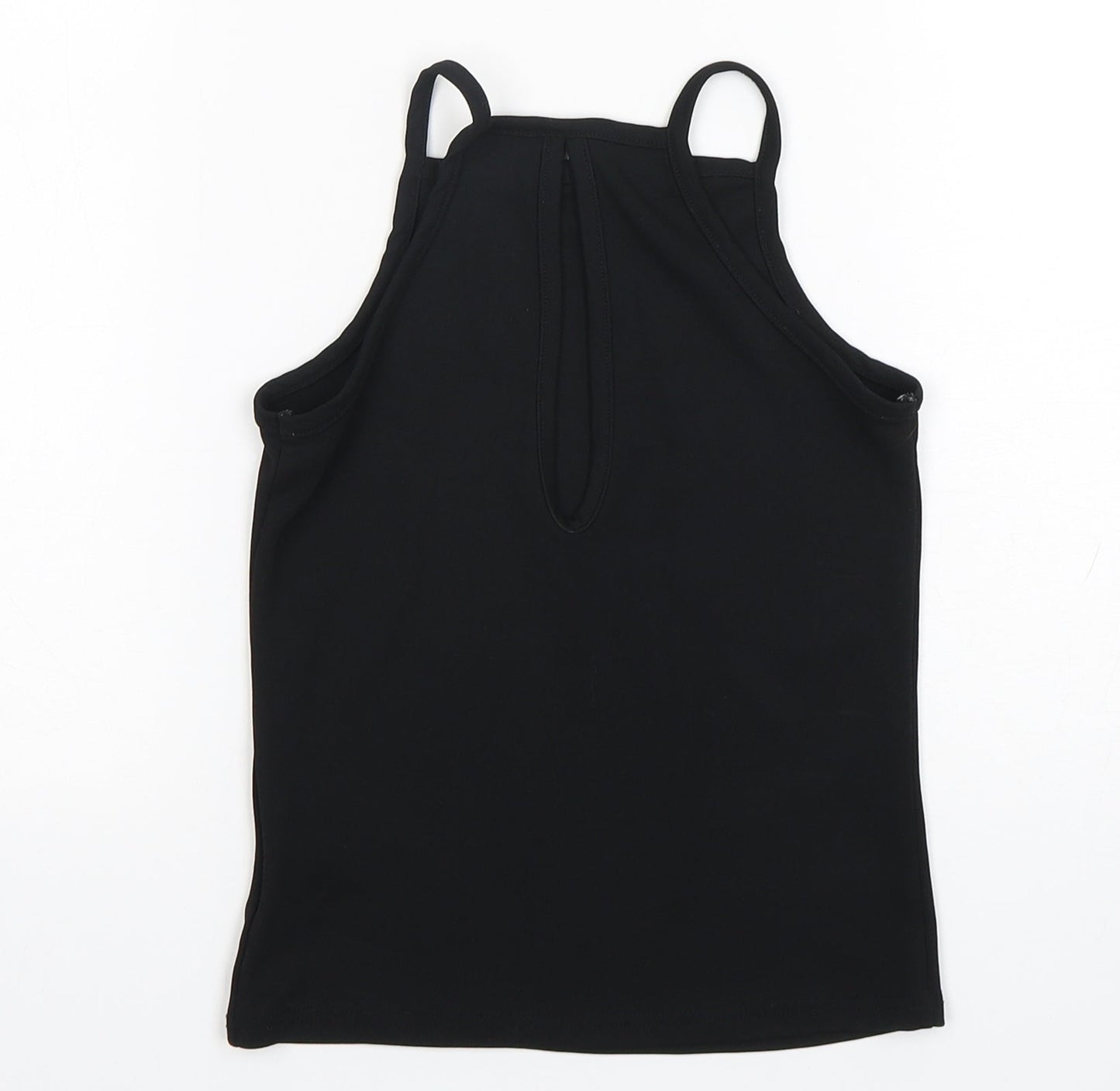 Clockhouse Womens Black  Polyester Camisole Tank Size 8 Square Neck