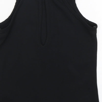 Clockhouse Womens Black  Polyester Camisole Tank Size 8 Square Neck