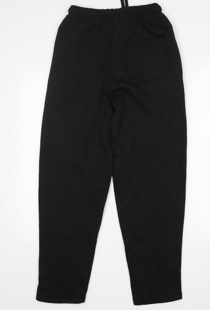 British Eagle  Mens Black  Cotton Sweatpants Trousers Size S L28 in Regular