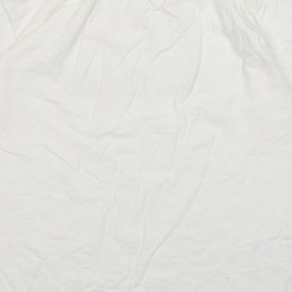 Fruit of the Loom Womens White  Cotton Basic T-Shirt Size M Round Neck - The Bride