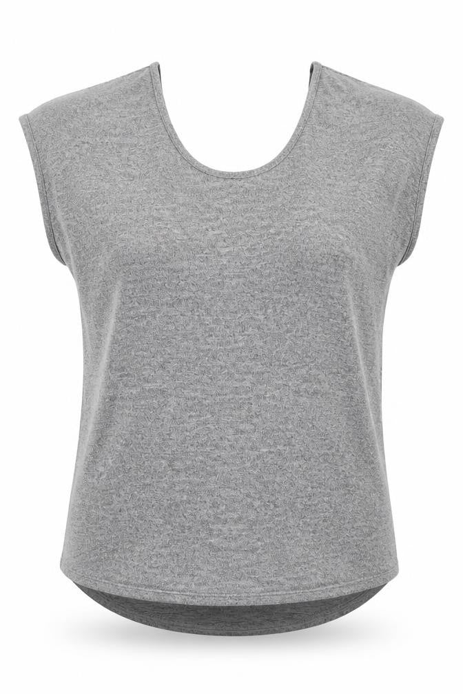 Womens UK Size 8 Boohoo Grey Basic T-Shirt