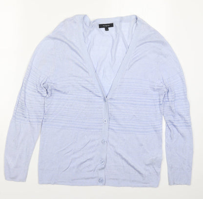 Womens UK Size 14 Marks and Spencer Blue Cardigan Jumper