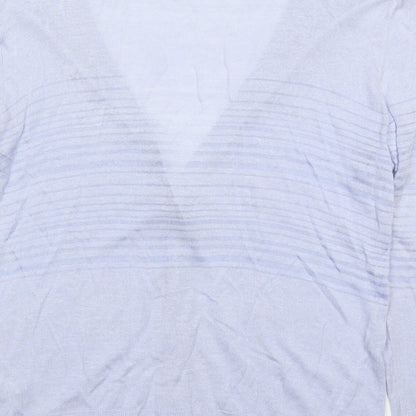 Womens UK Size 14 Marks and Spencer Blue Cardigan Jumper