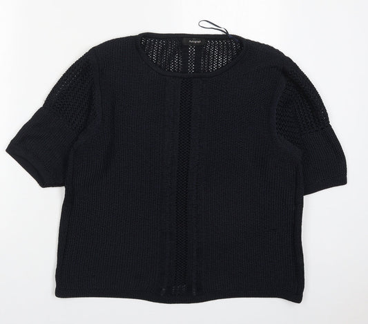 Womens UK Size 14 Marks and Spencer Blue Pullover Jumper