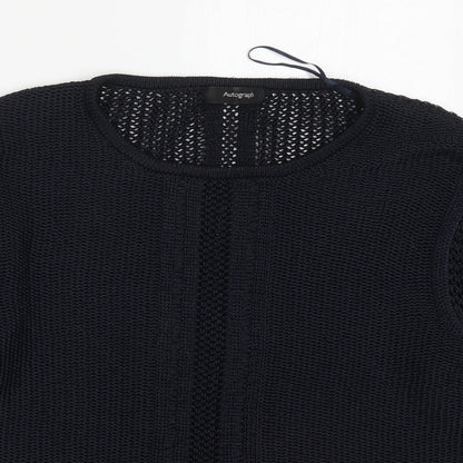 Womens UK Size 14 Marks and Spencer Blue Pullover Jumper
