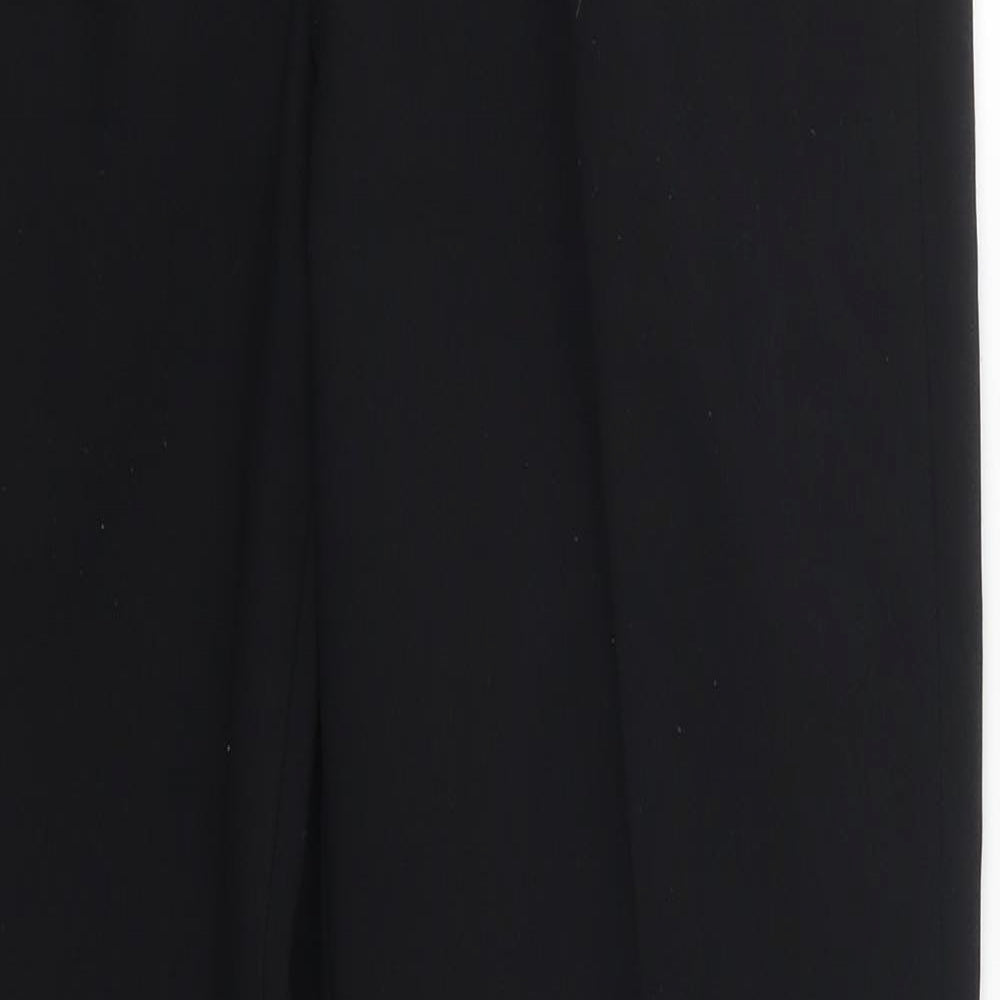 George Womens Black  Polyester Trousers  Size 10 L29 in Regular Hook & Eye