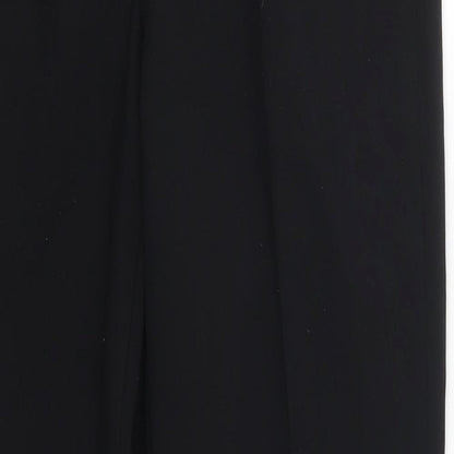 George Womens Black  Polyester Trousers  Size 10 L29 in Regular Hook & Eye