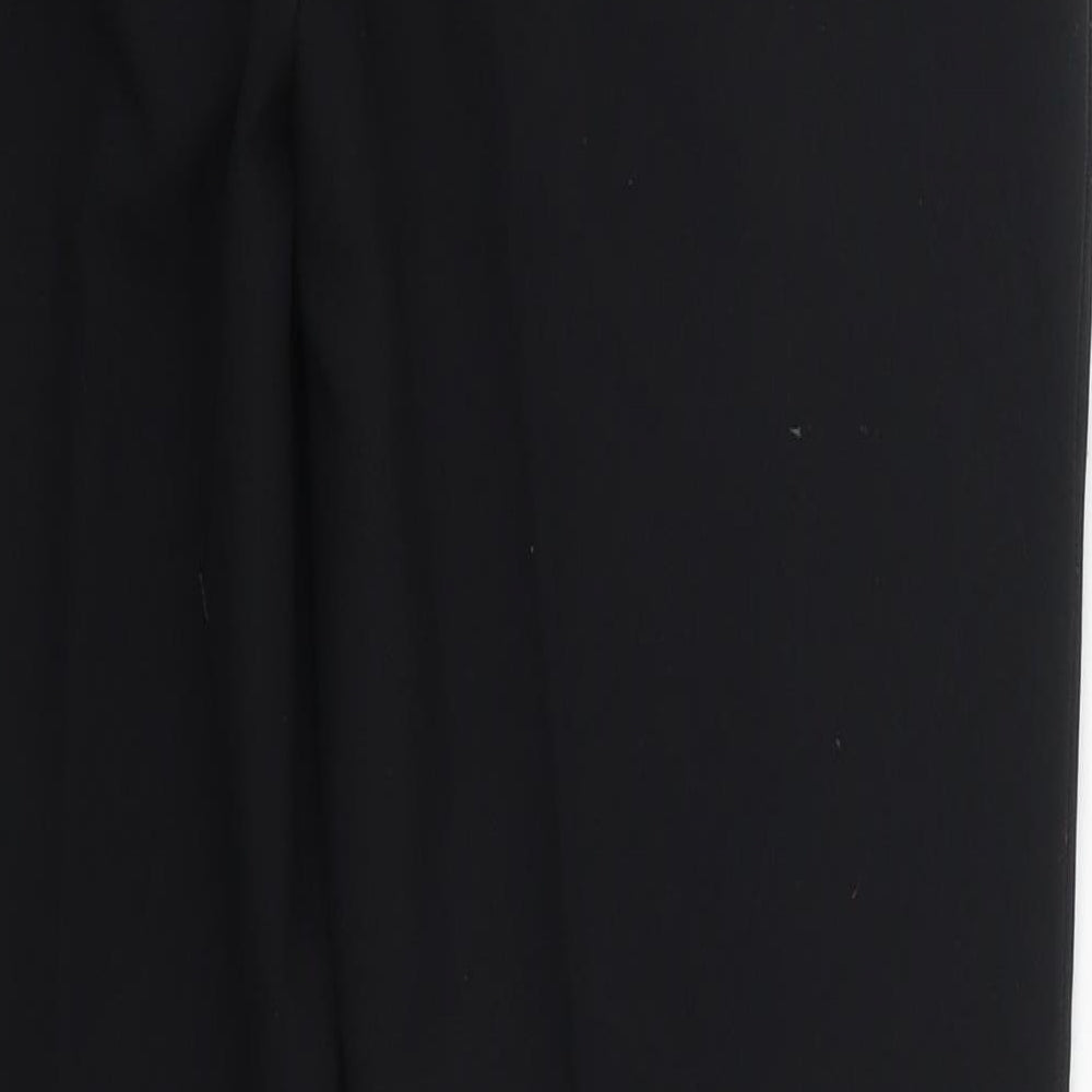 George Womens Black  Polyester Trousers  Size 10 L29 in Regular Hook & Eye