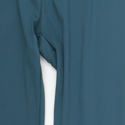 My Protien Womens Blue  Polyester Capri Leggings Size 32 in L28 in Regular