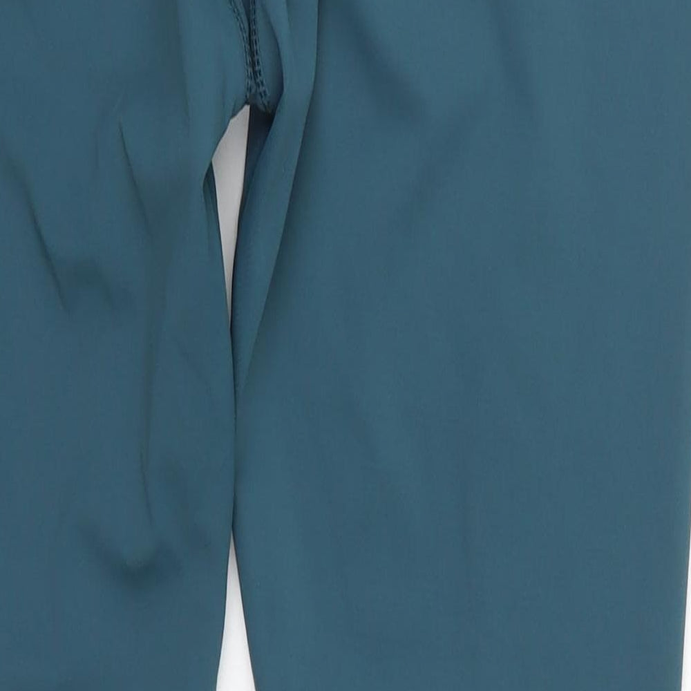 My Protien Womens Blue  Polyester Capri Leggings Size 32 in L28 in Regular