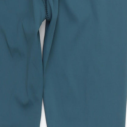 My Protien Womens Blue  Polyester Capri Leggings Size 32 in L28 in Regular