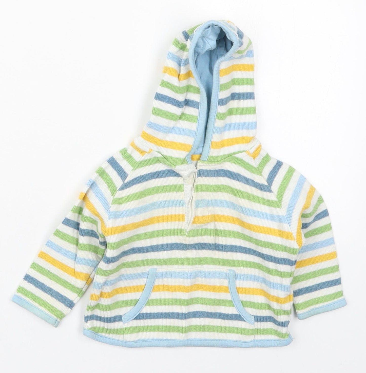 Marks and Spencer Boys Multicoloured Striped  Jacket  Size 6-9 Months   Pullover - Hoodie