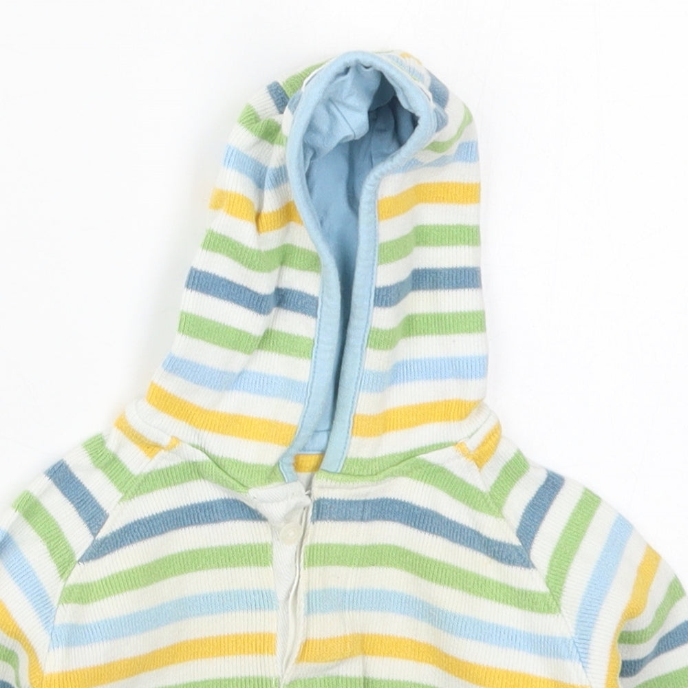 Marks and Spencer Boys Multicoloured Striped  Jacket  Size 6-9 Months   Pullover - Hoodie