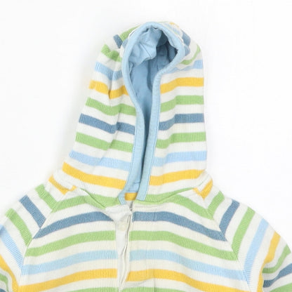 Marks and Spencer Boys Multicoloured Striped  Jacket  Size 6-9 Months   Pullover - Hoodie