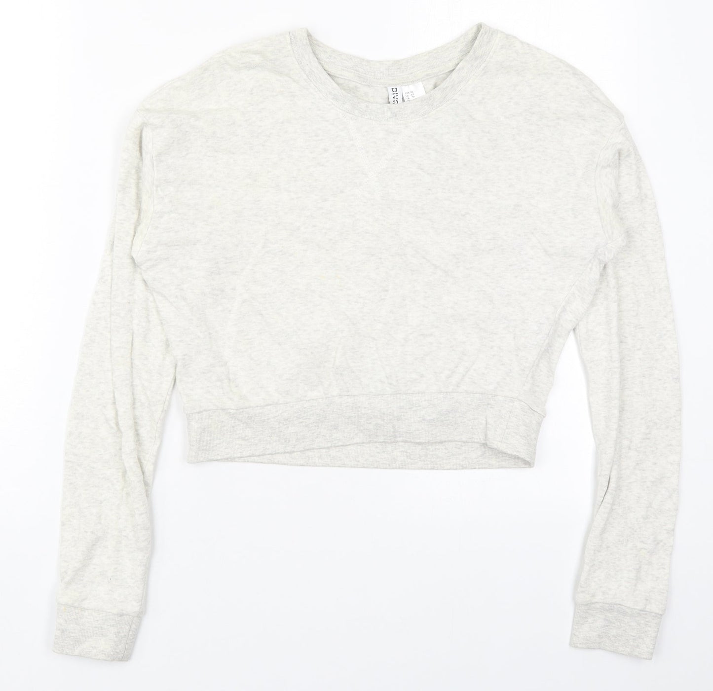 H&M Womens Grey  Cotton Pullover Sweatshirt Size XS  Pullover