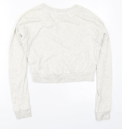 H&M Womens Grey  Cotton Pullover Sweatshirt Size XS  Pullover