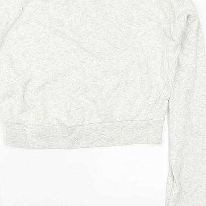 H&M Womens Grey  Cotton Pullover Sweatshirt Size XS  Pullover