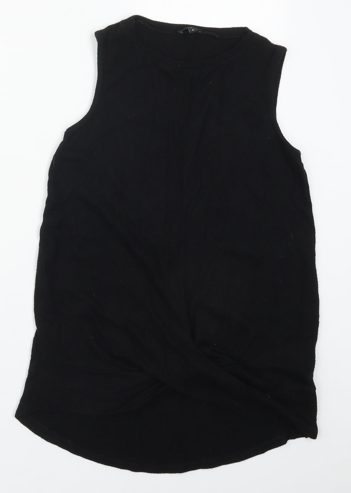 Womens UK Size 6 River Island Black Basic Tank