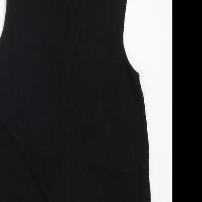 Womens UK Size 6 River Island Black Basic Tank