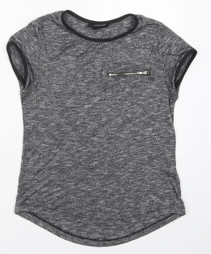 Womens UK Size 6 Atmosphere Grey Basic T-Shirt
