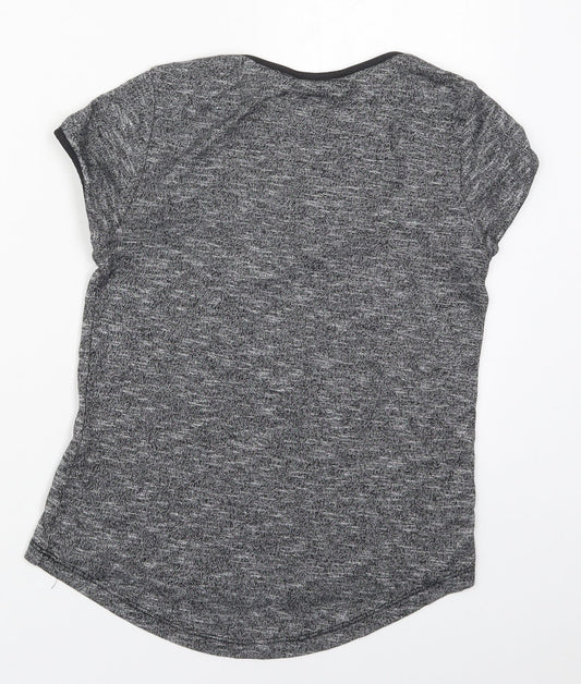 Womens UK Size 6 Atmosphere Grey Basic T-Shirt