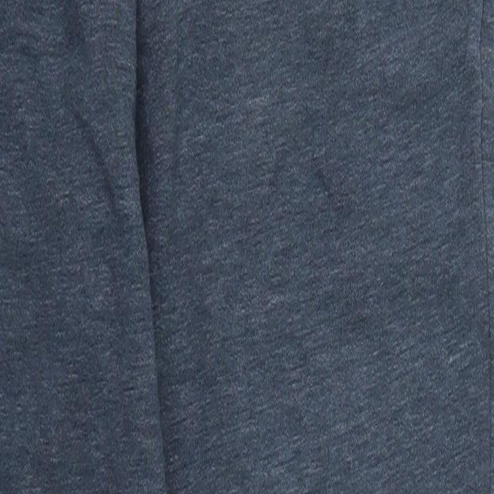 H&M Mens Blue  Cotton Sweatpants Trousers Size XS L29 in Regular Drawstring