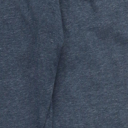 H&M Mens Blue  Cotton Sweatpants Trousers Size XS L29 in Regular Drawstring