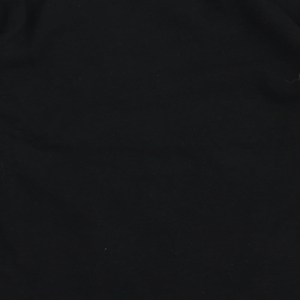 Matalan Girls Black  100% Cotton Basic T-Shirt Size 4 Years Round Neck  - Be You