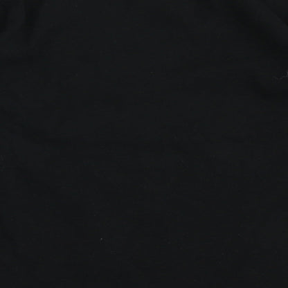 Matalan Girls Black  100% Cotton Basic T-Shirt Size 4 Years Round Neck  - Be You