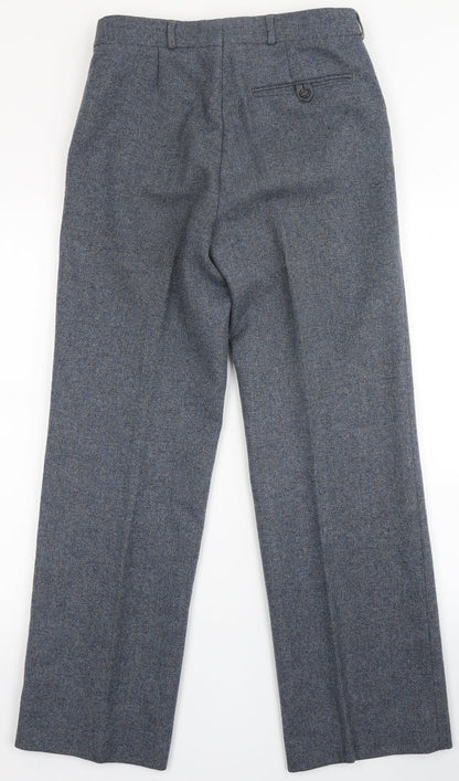 Mens UK Size  C&A Regular Fit Dress Pants Blue Trousers
