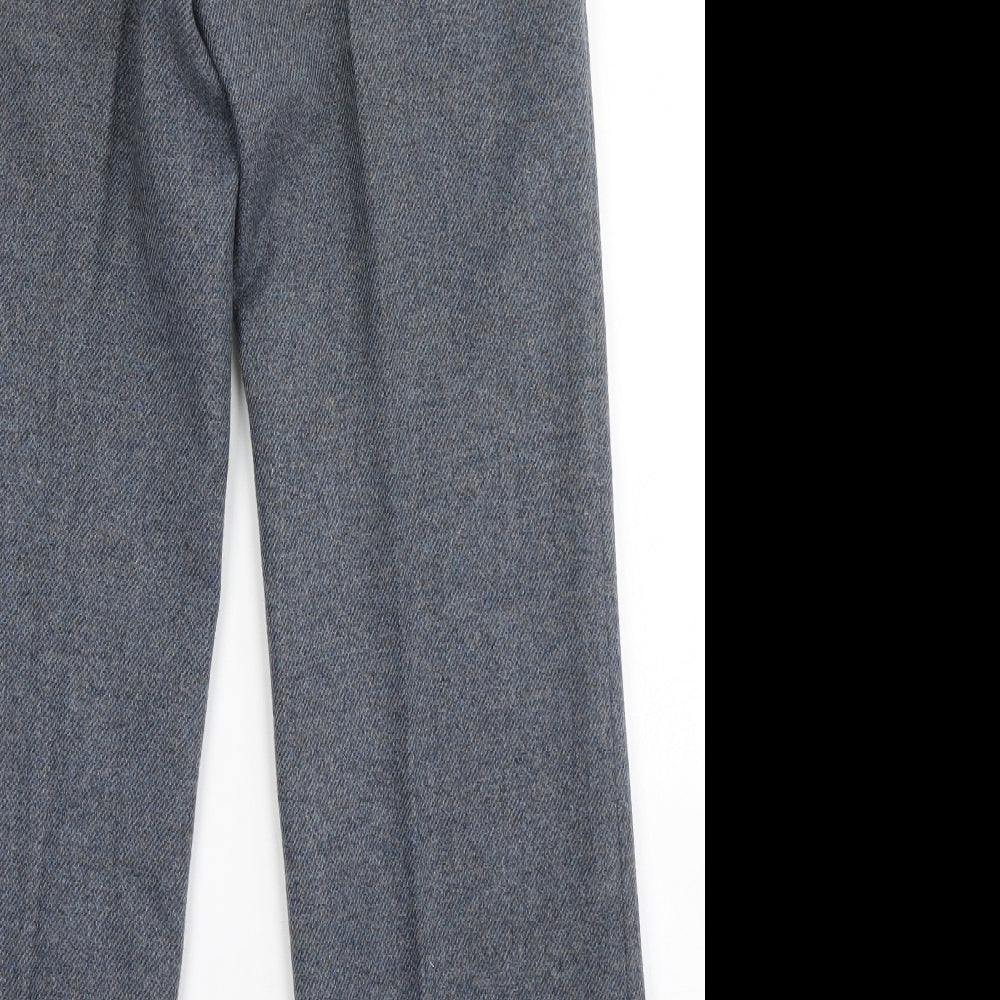 Mens UK Size  C&A Regular Fit Dress Pants Blue Trousers
