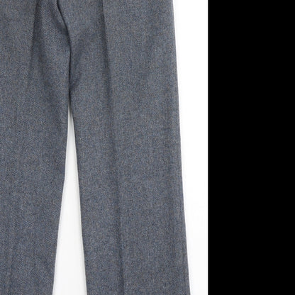 Mens UK Size  C&A Regular Fit Dress Pants Blue Trousers