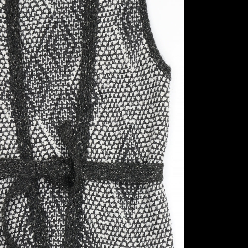 George Womens Grey V-Neck  Acrylic Cardigan Jumper Size 14