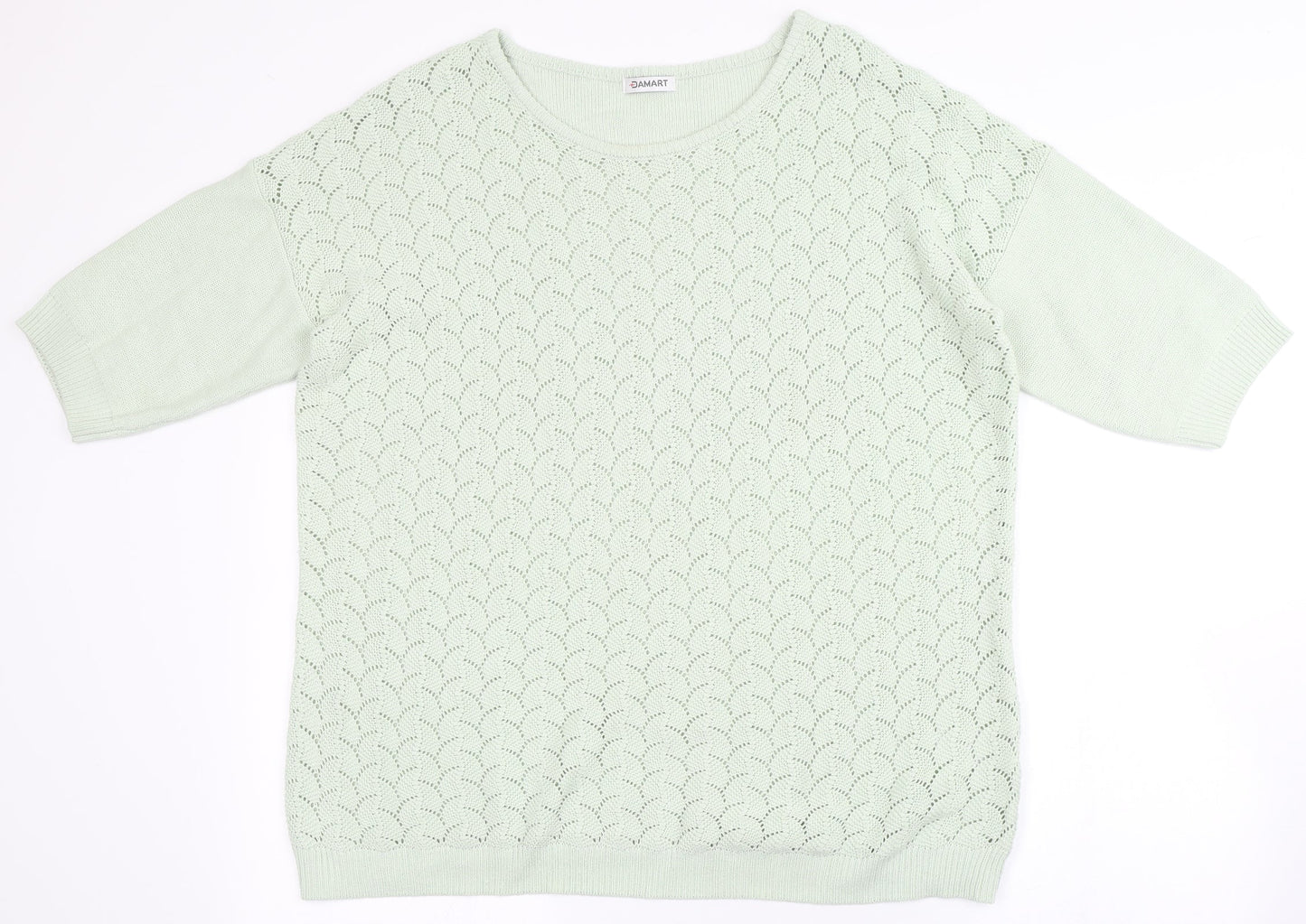 Womens UK Size L Damart Green Pullover Jumper