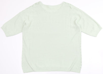 Womens UK Size L Damart Green Pullover Jumper