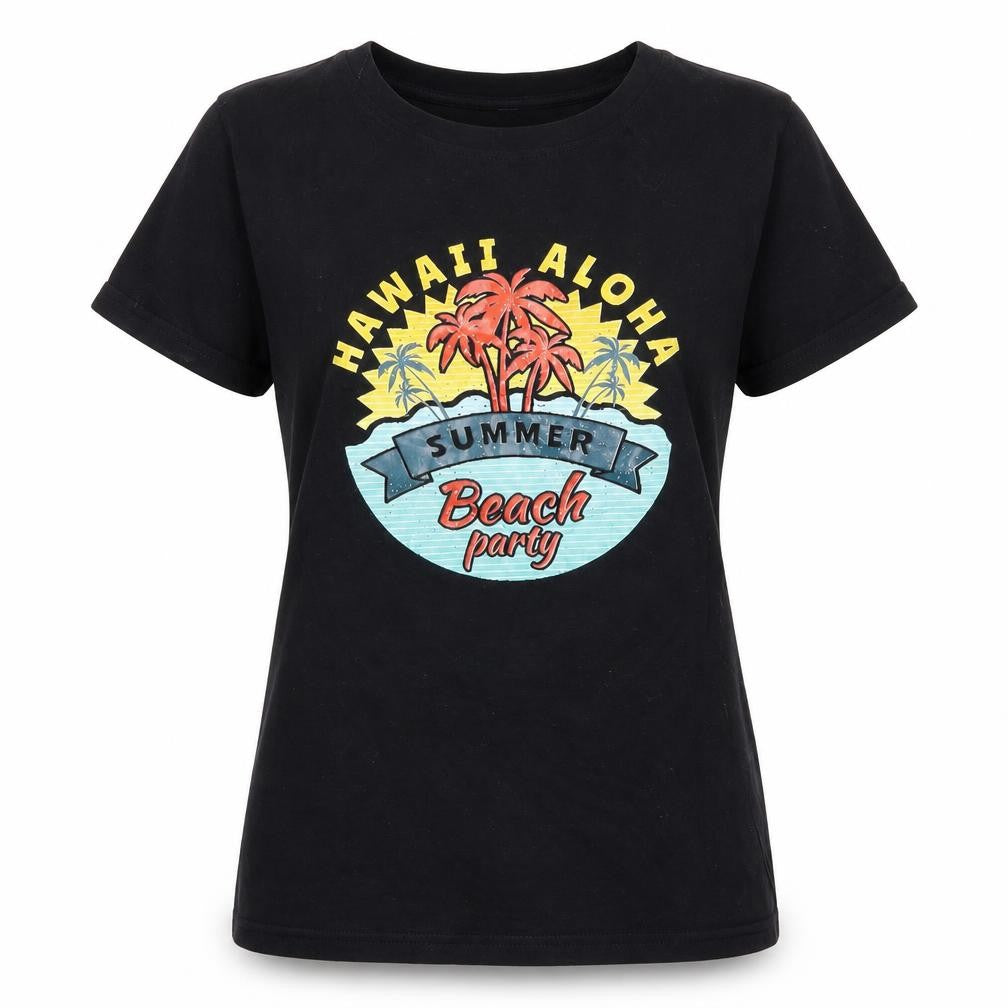 Womens UK Size S SheIn Black Basic T-Shirt