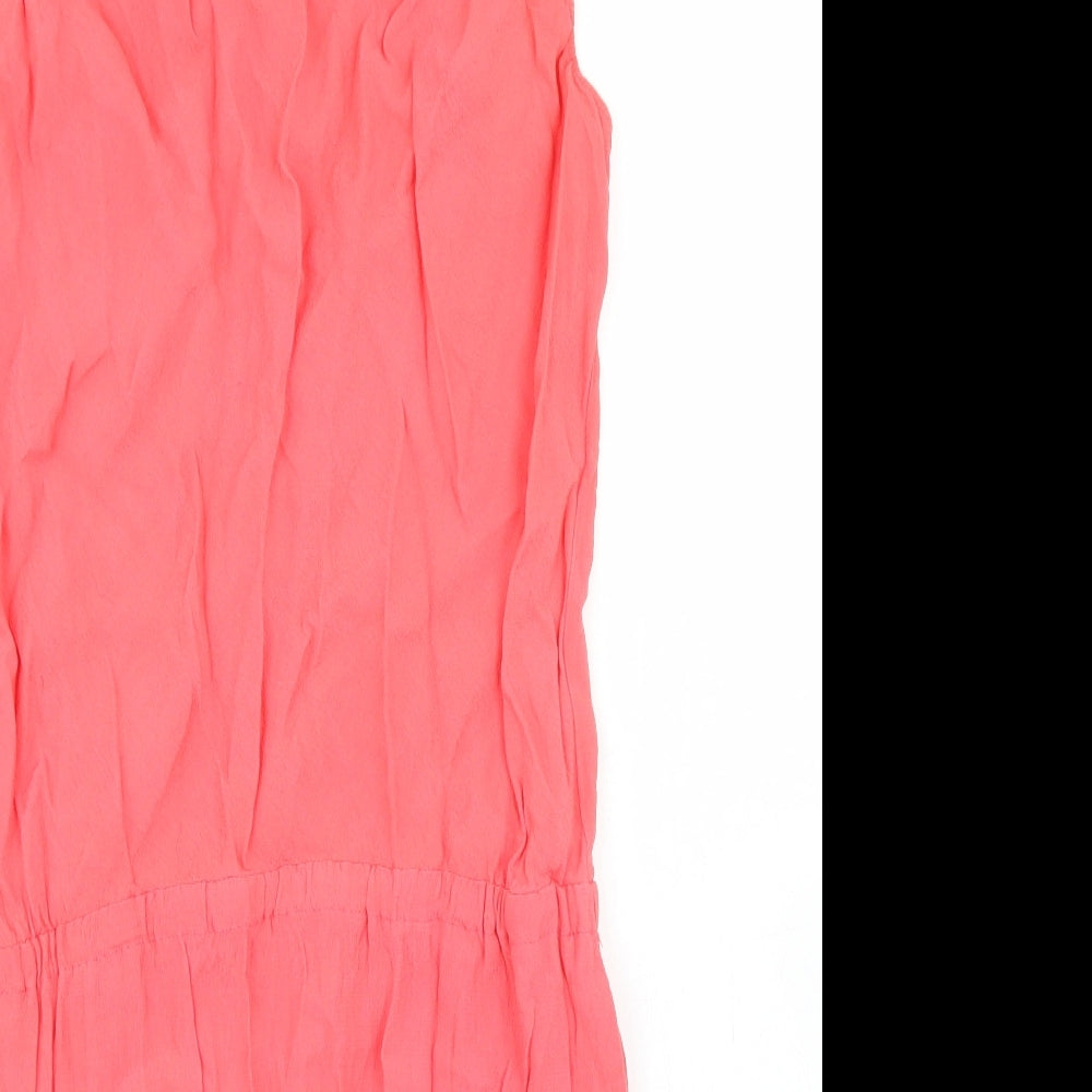 NEXT Womens Pink  Viscose Skater Dress  Size 8  Cowl Neck