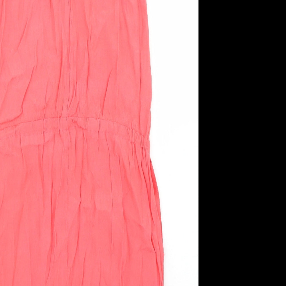 NEXT Womens Pink  Viscose Skater Dress  Size 8  Cowl Neck