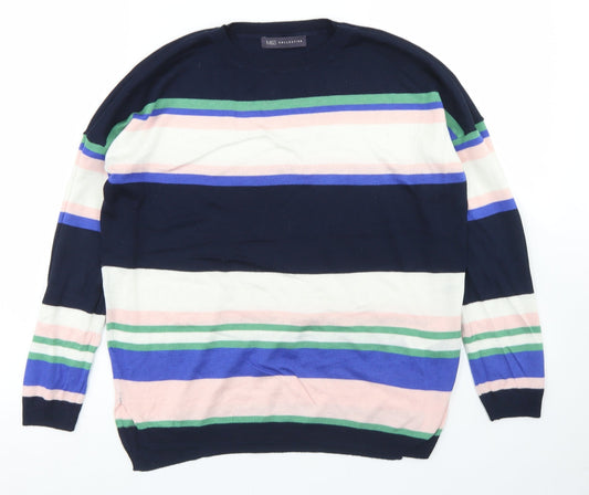 Womens UK Size M M&S Collection Blue Pullover Jumper