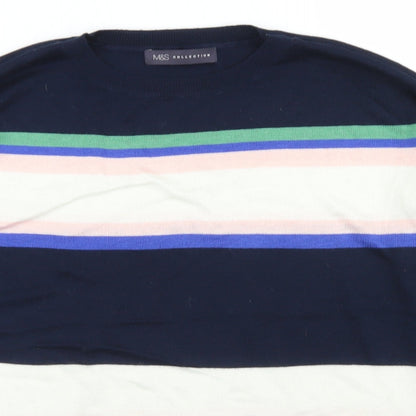 Womens UK Size M M&S Collection Blue Pullover Jumper