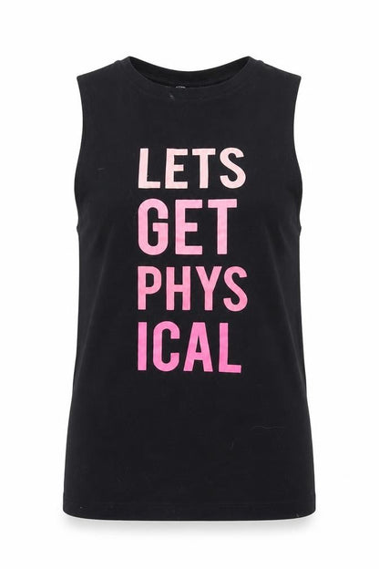 Womens UK Size S F&F Black Basic Tank