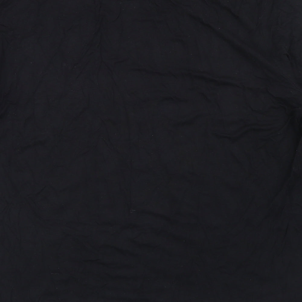 Womens UK Size XL Antthony Black Basic T-Shirt