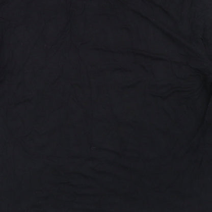 Womens UK Size XL Antthony Black Basic T-Shirt
