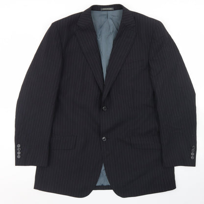 Mens UK Size 42 Greenwoods Regular Black Suit Jacket