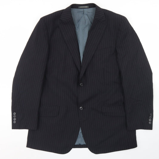 Mens UK Size 42 Greenwoods Regular Black Suit Jacket