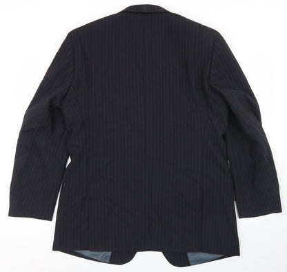 Mens UK Size 42 Greenwoods Regular Black Suit Jacket