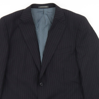 Mens UK Size 42 Greenwoods Regular Black Suit Jacket