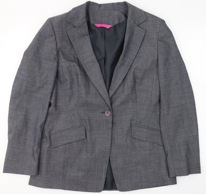 Womens UK Size 14 For Women Regular Grey Blazer