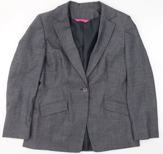 Womens UK Size 14 For Women Regular Grey Blazer